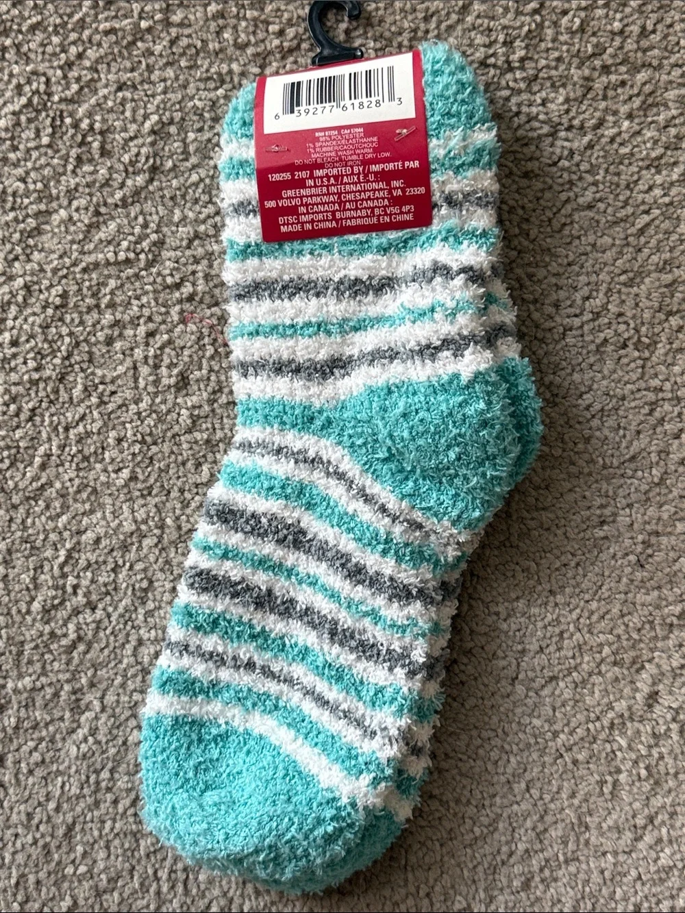 Snugadoo Women's Cozy Striped Fuzzy Socks!